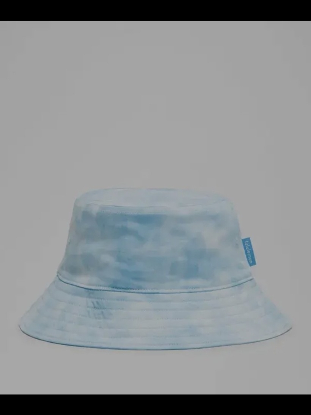 Lululemon Reversible Cotton Twill Light Blue Smoothie Tie-Dye Bucket Hat Size S